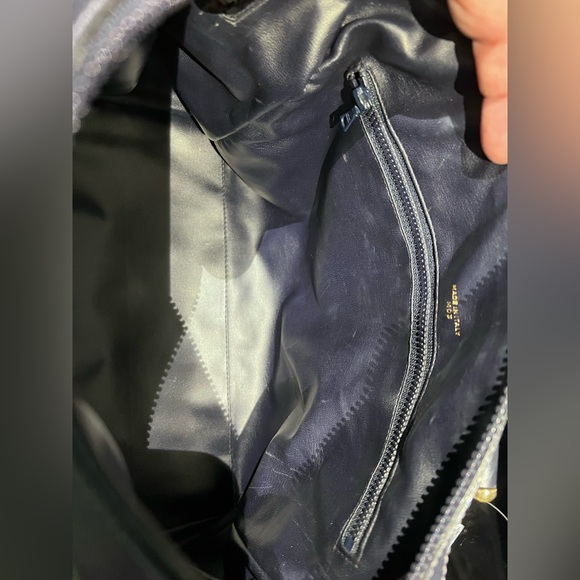 CELINE Macadam Boston Tote Bag M03 Navy Tan Cream PVC Leather - COA INCLUDED! - Picture 8 of 17